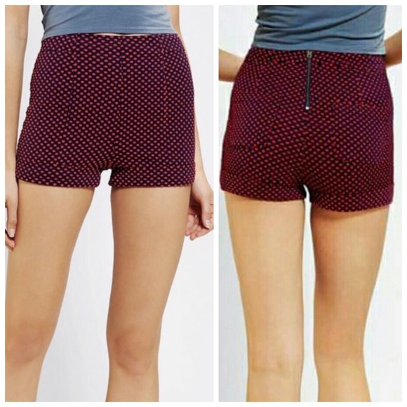 Anthropologie 🌵 Polka Dot High Waist Pinup Shorts - Picture 2 of 8